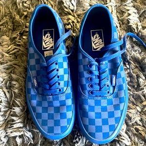 true blue Vans.